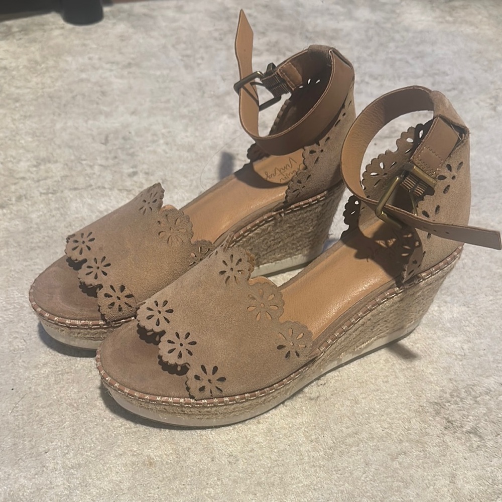 Brown Wedge Sandals